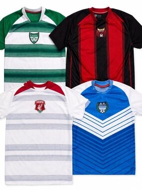 4 Piece Youth Soccer Jersey Bundle shirt set